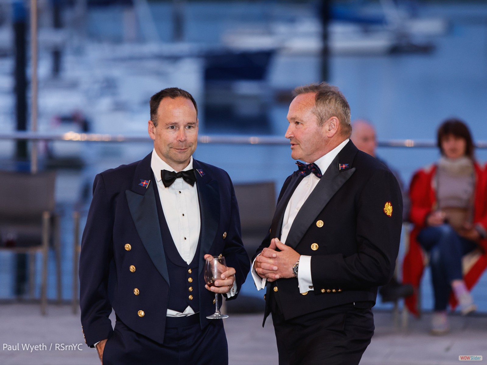 Matthew & Gordon in their mess dress